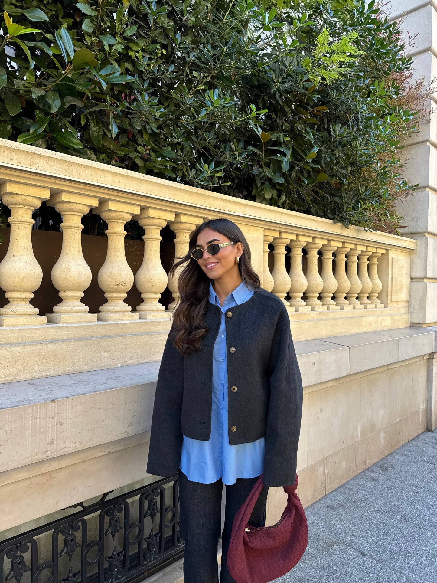 Manteau MINA gris foncé