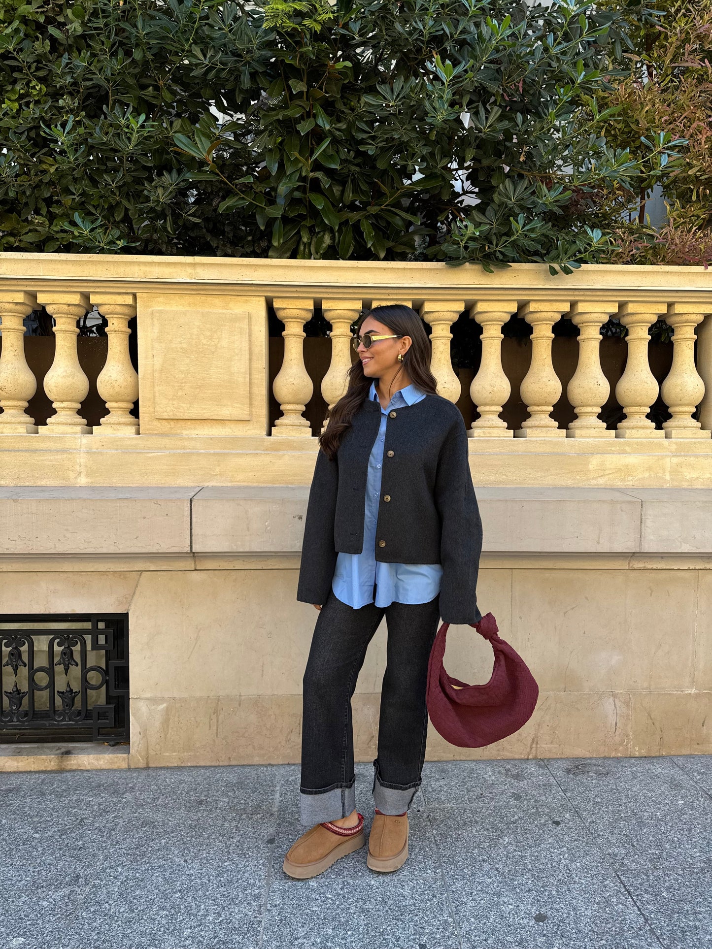 Manteau MINA gris foncé